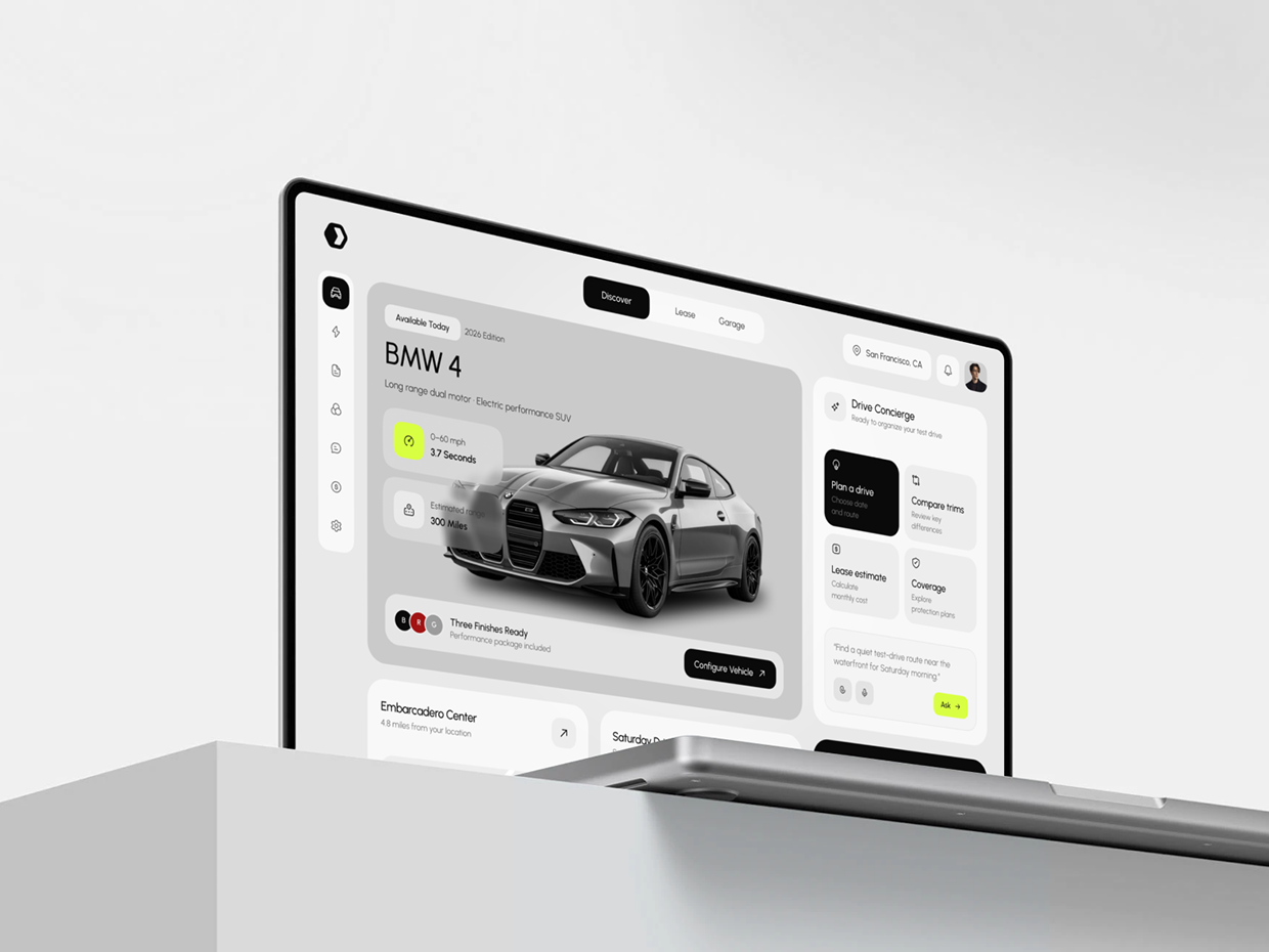Car Rent Dashboard UIUX Design Image 4