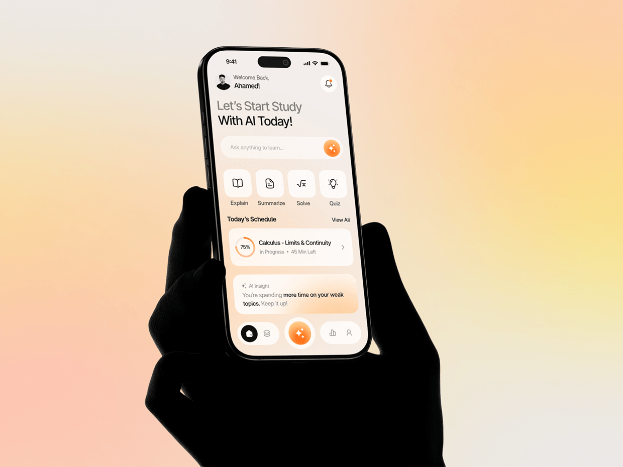 AI Study App UIUX Design Image 0
