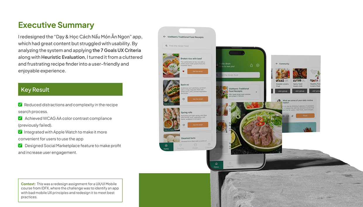 Recipe Mobile‌ App Redesign Image 0