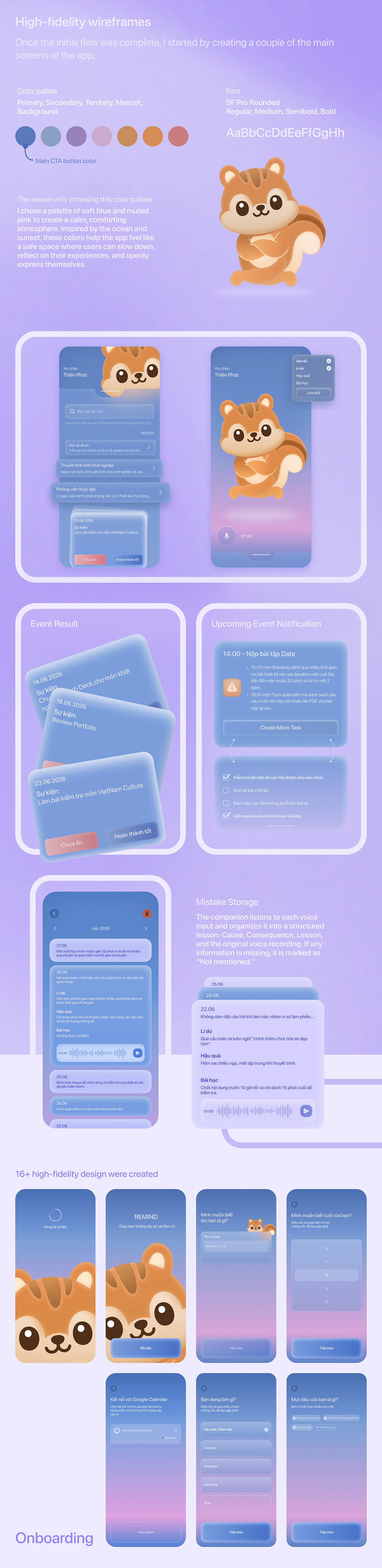 Remind — Self Improvement Mobile App | UI UX Case Study Image 7