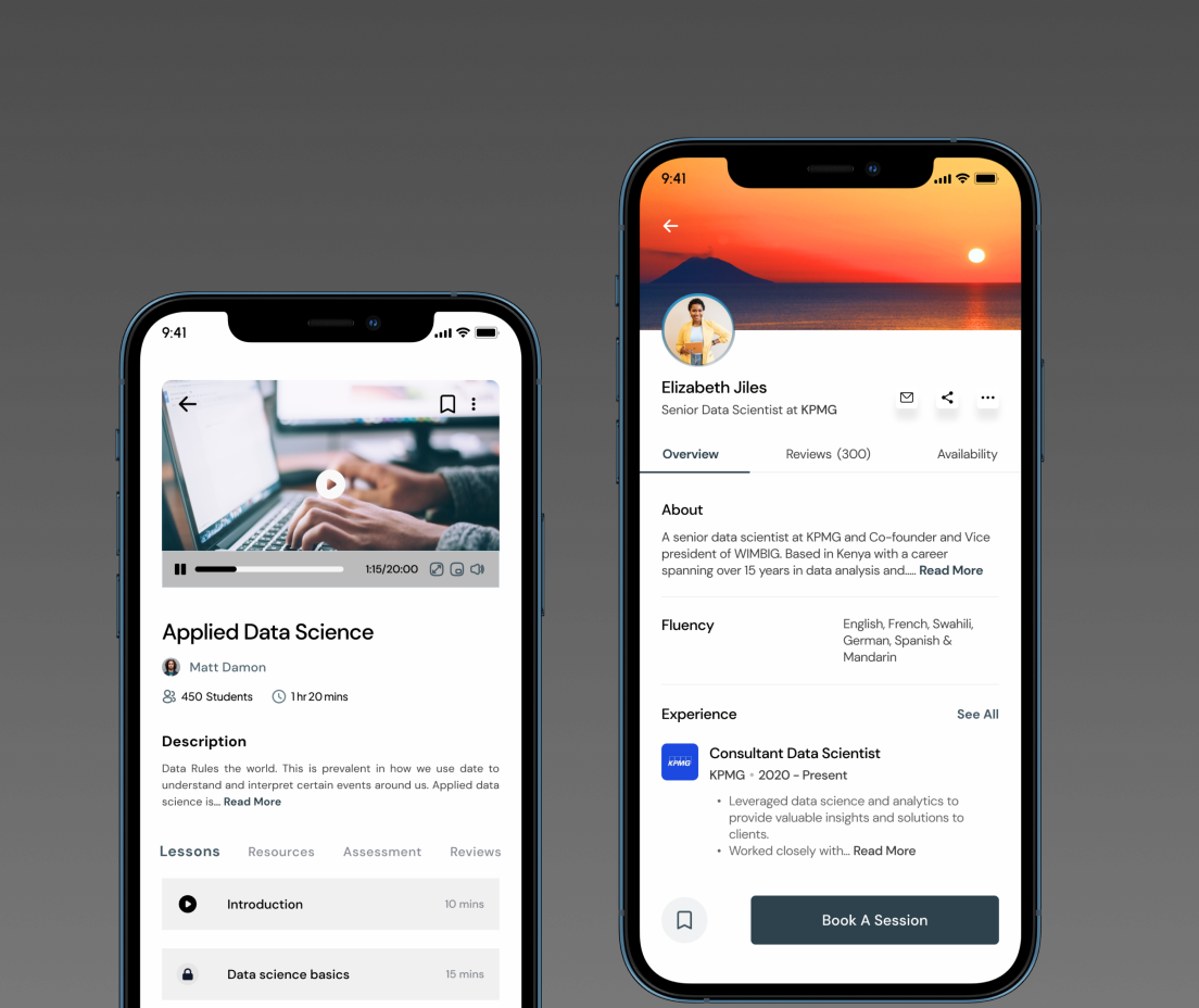 Skill learning Mobile App 