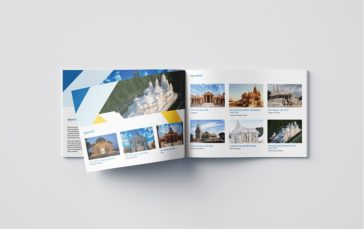 Temple Planning & Architectural Brochure Design – Sompuram Group. N. Sompura Brochure Design and Mockup Design Image 0