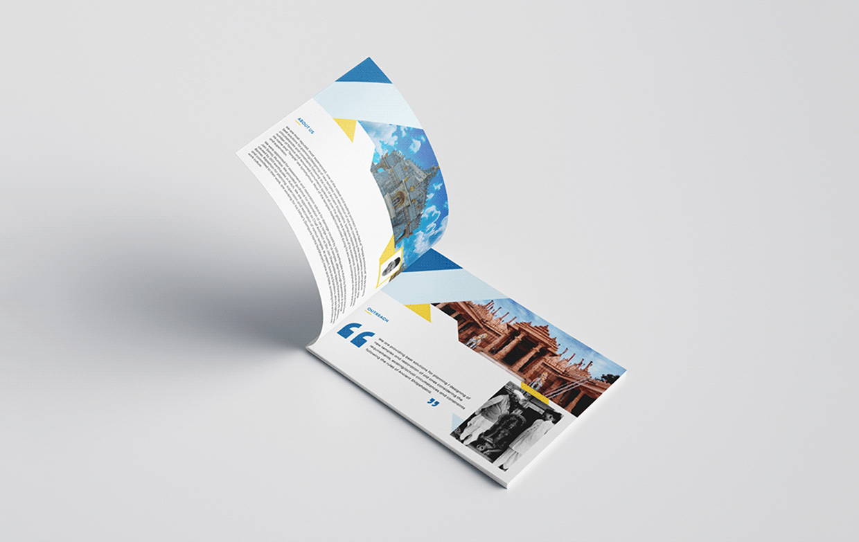 Temple Planning & Architectural Brochure Design – Sompuram Group. N. Sompura Brochure Design and Mockup Design Image 1