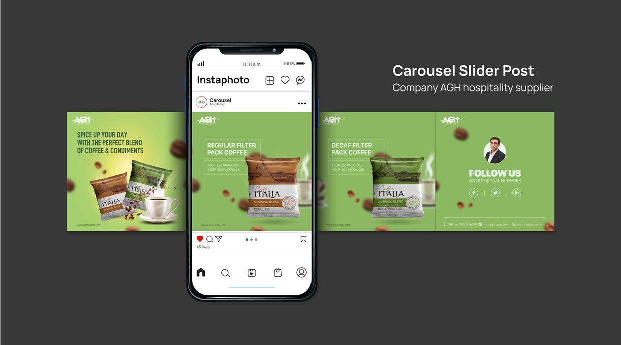 carousel slide Social Media Design Showcase – Creative Visual Collection post Image 0