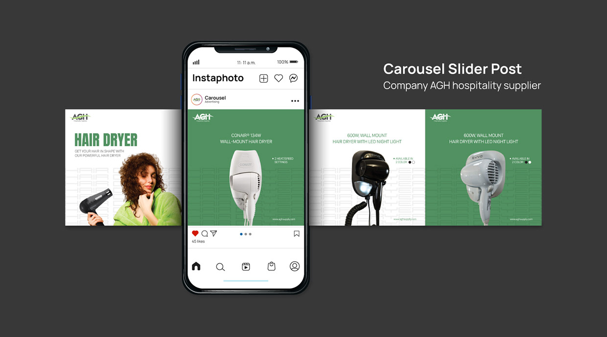 carousel slide Social Media Design Showcase – Creative Visual Collection post Image 6