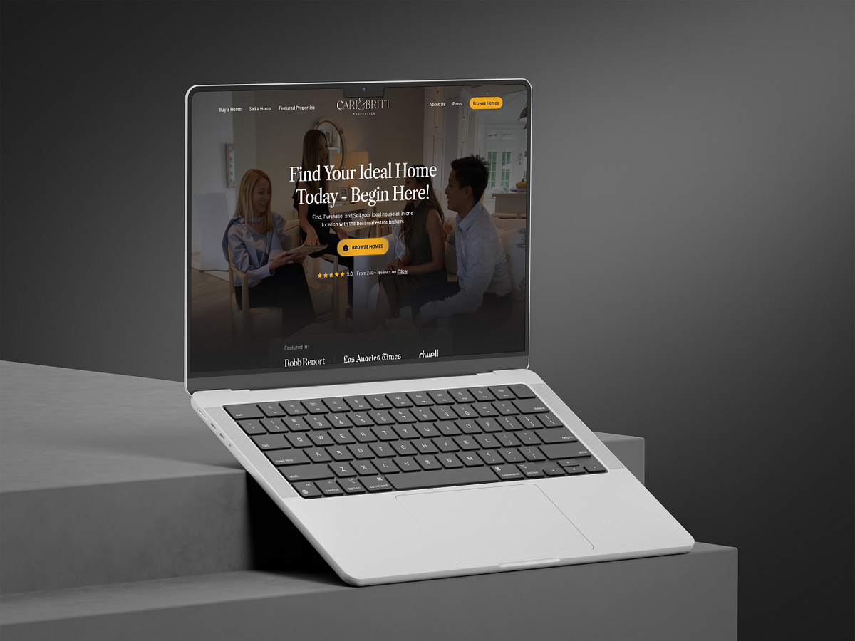 Cari & Britt Properties – Real Estate Website re-desdign Image 1