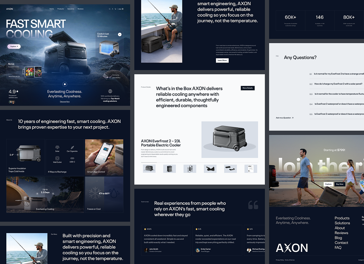Website for an Electronics Brand ✲ AXON