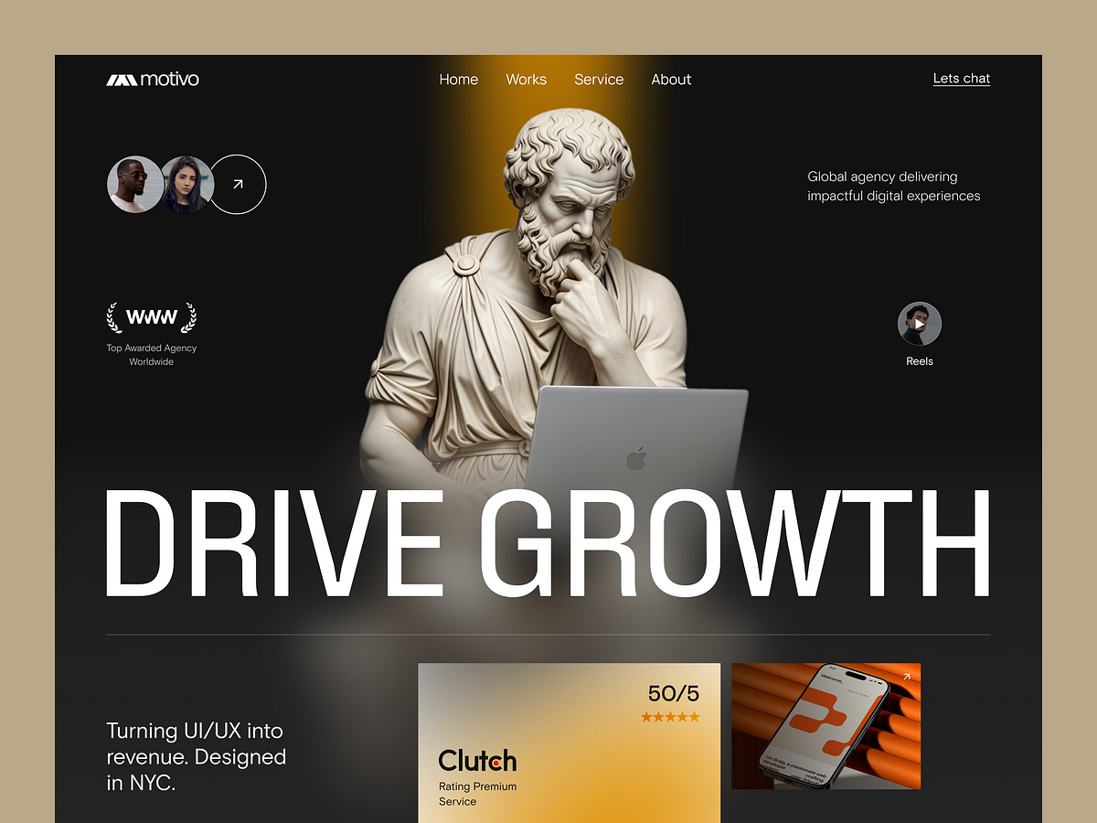 Website for a Creative Digital Agency ✲ Motivo