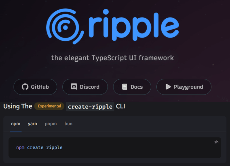 Meet Ripple: The Elegant TypeScript UI Framework