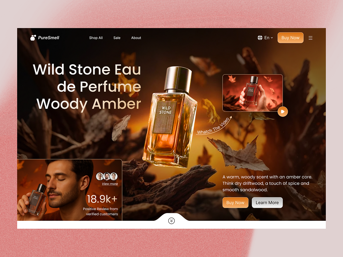 Shopify Perfume eCommerce Website Design Image 0