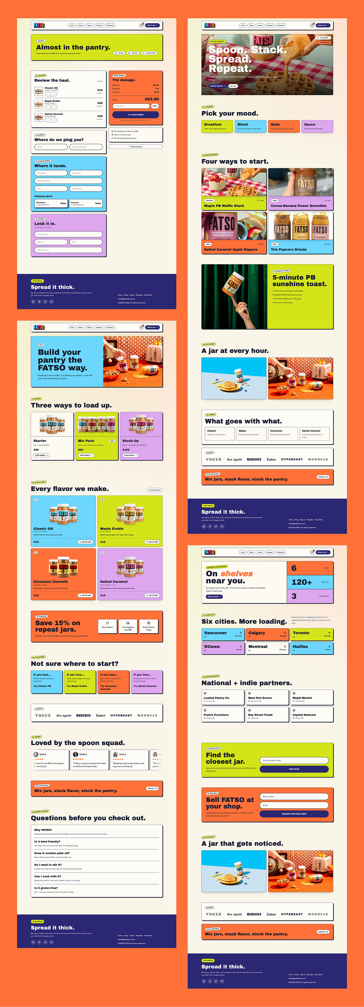 Snacks eCommerce Website Design Image 0