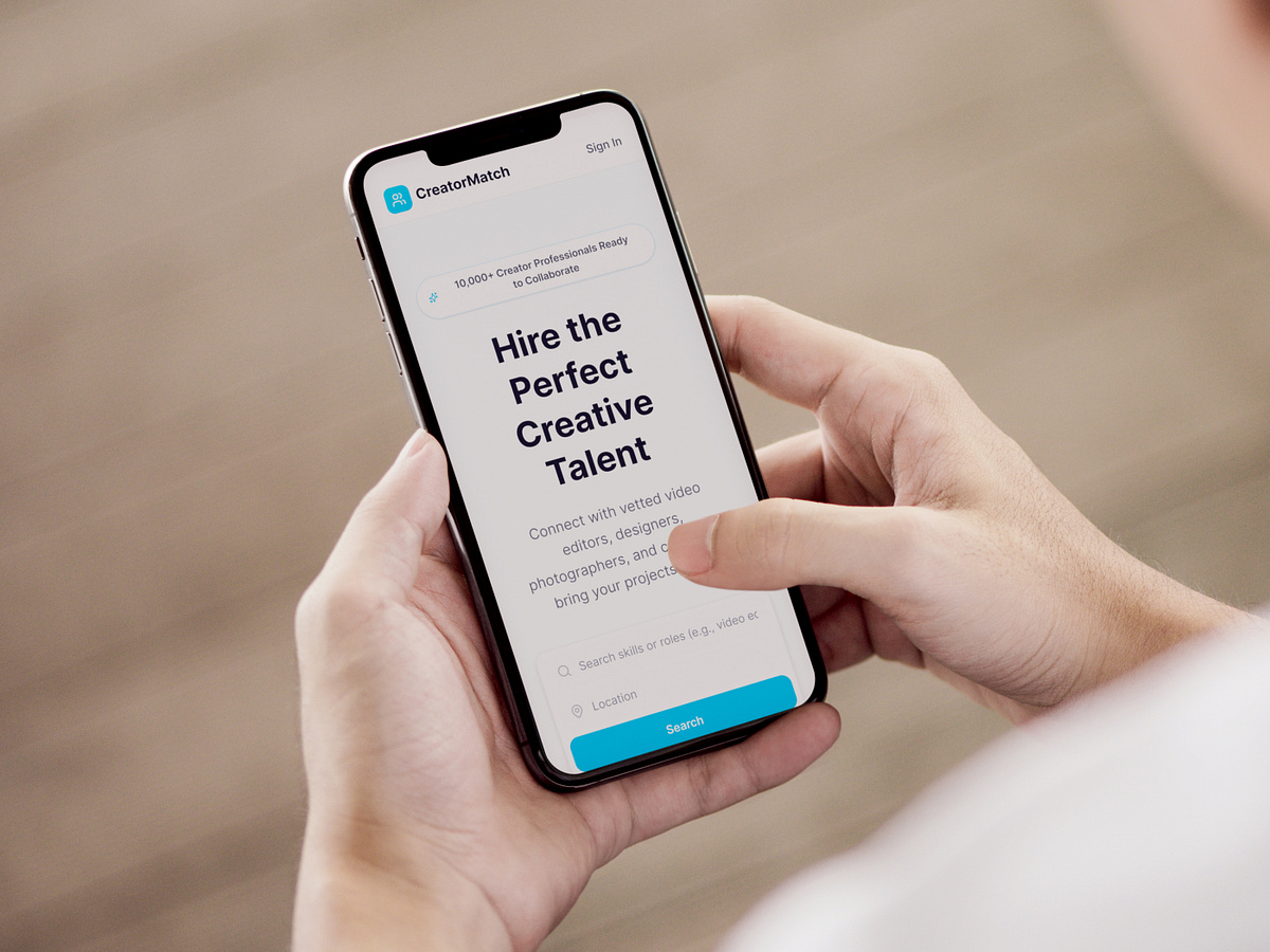 Creative Talent Platform Website Design Image 6