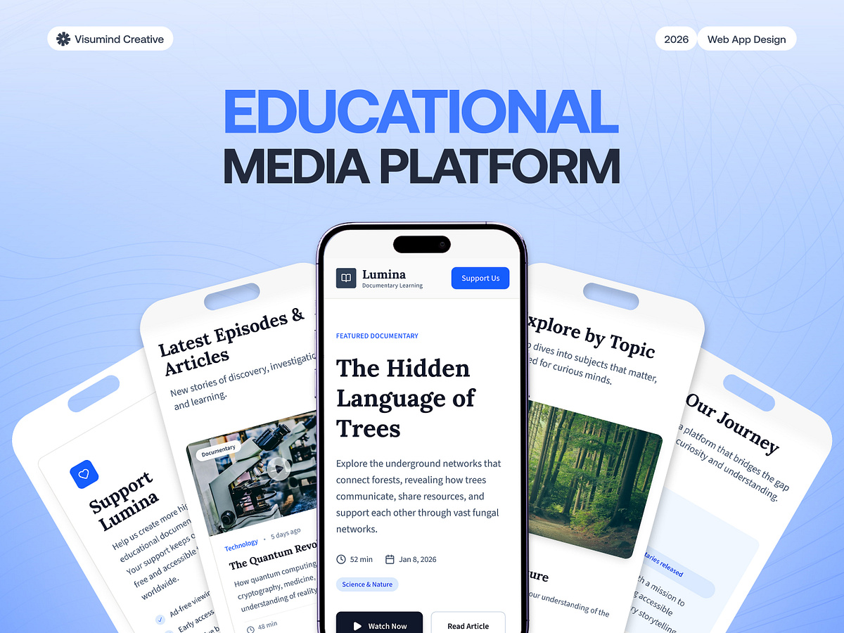 Lumina: Mobile-Responsive Educational Media Platform