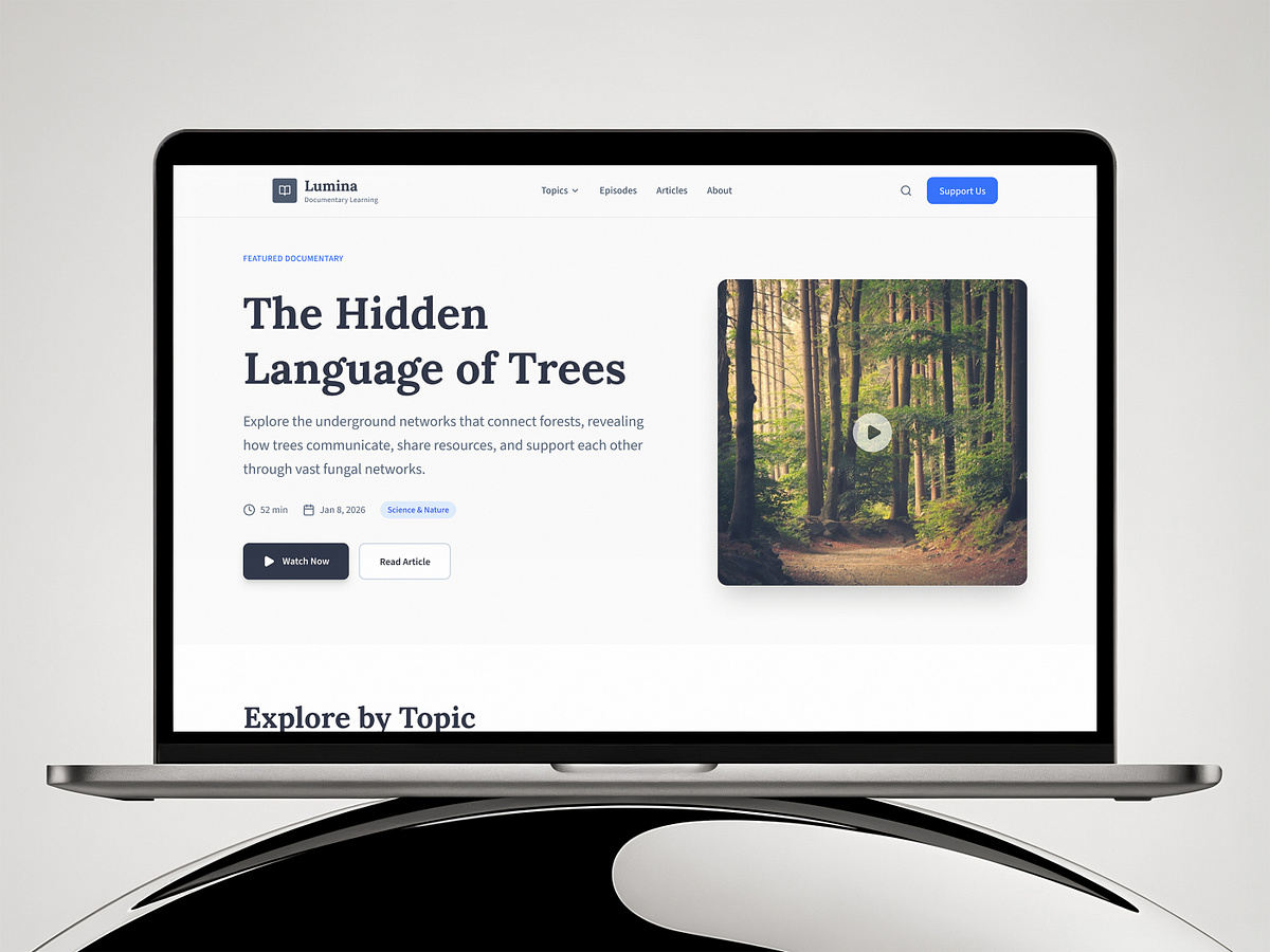 Lumina - Educational Platform Web Design Image 0
