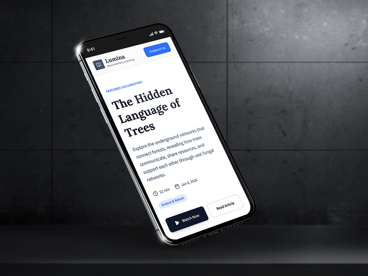 Lumina - Educational Platform Web Design Image 1