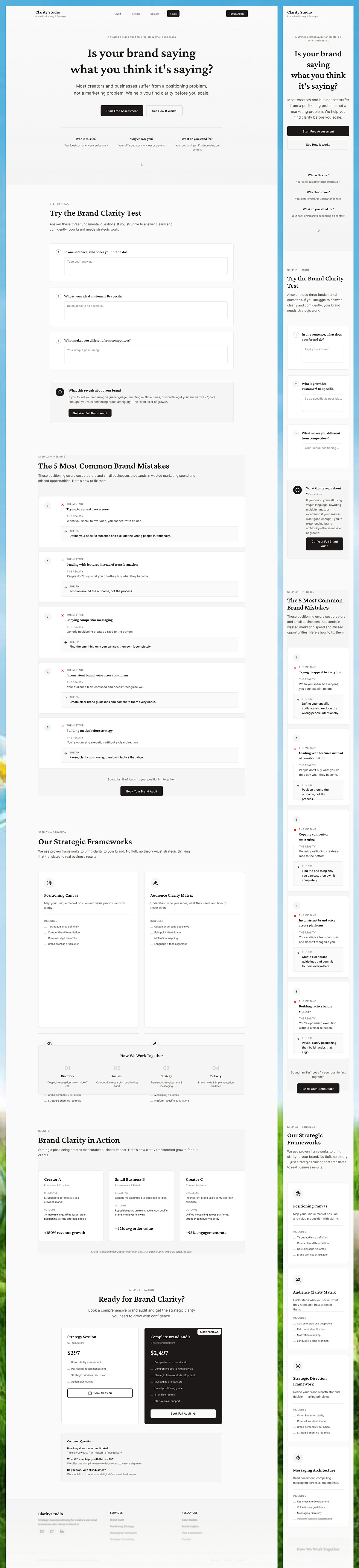 Brand Audit Platform for Creators & Small Businesses Image 1