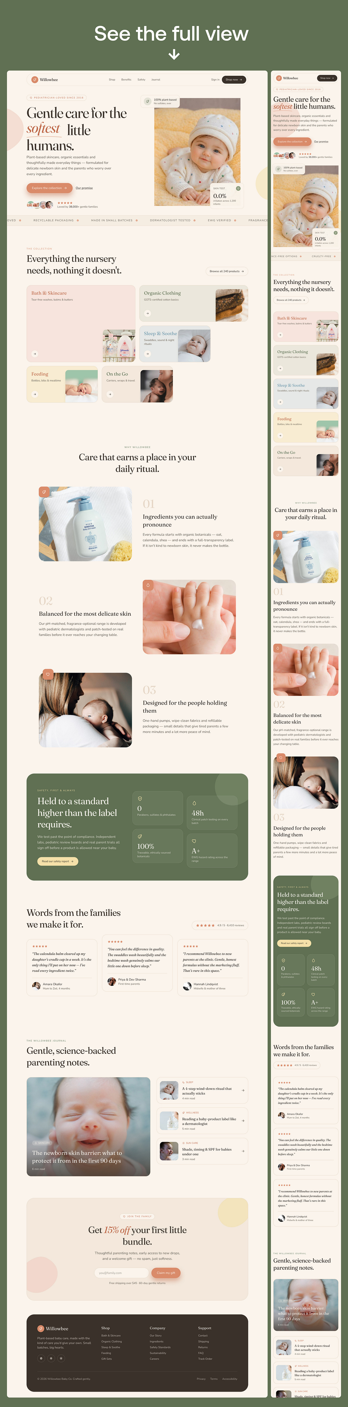 Baby Care E-commerce Website Design Image 1