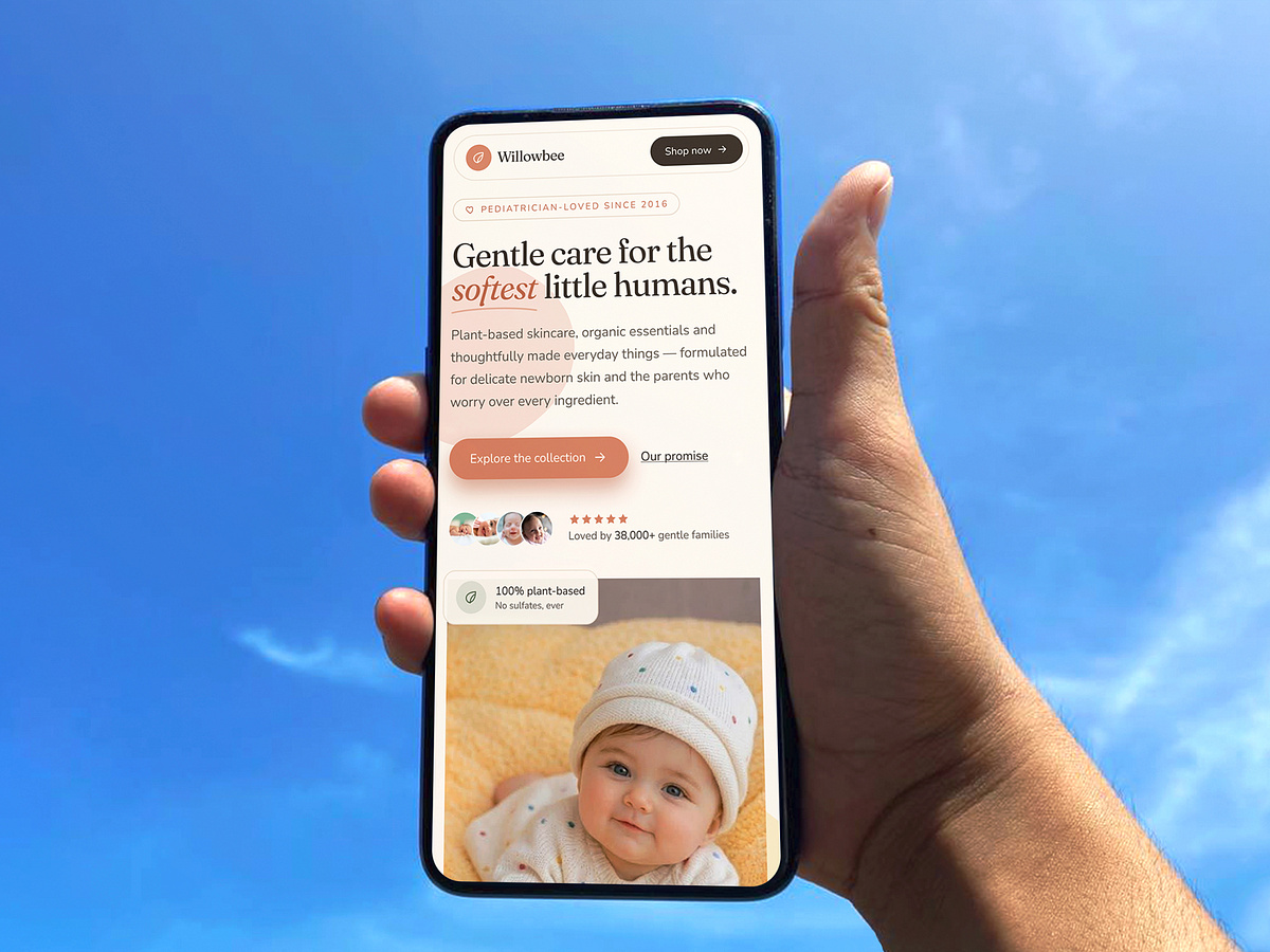 Baby Care E-commerce Website Design Image 3