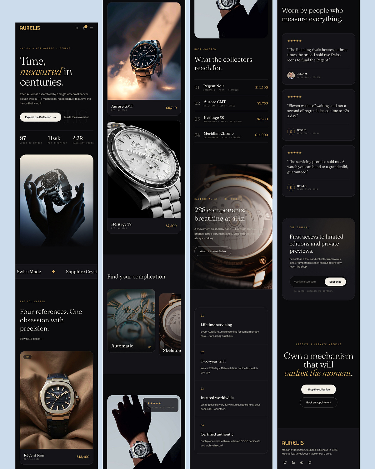 AURELIS — Responsive Website UI/UX Exploration. Image 4