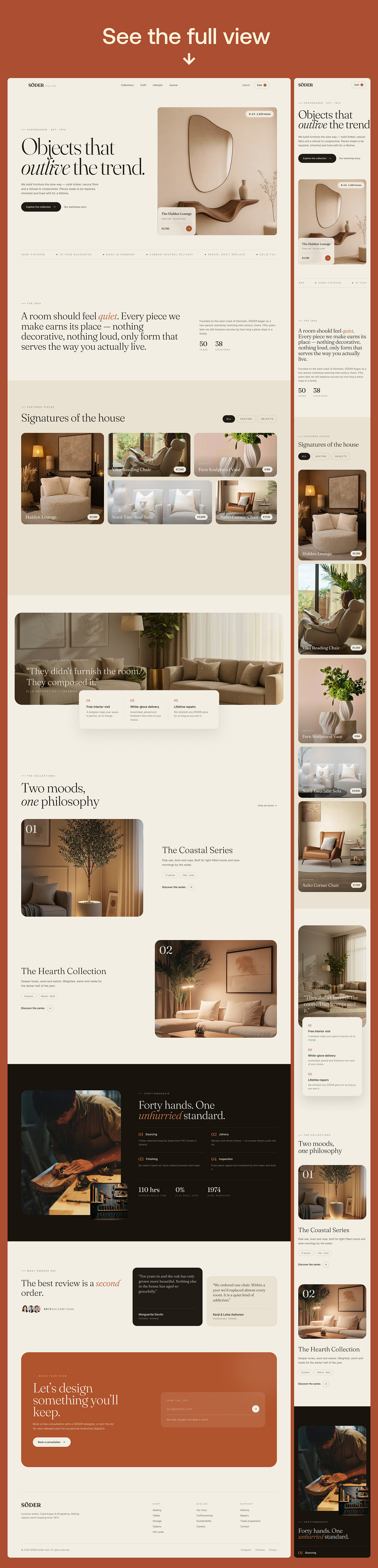 Furniture E-commerce Website Image 1
