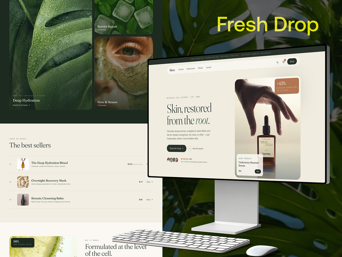 Skincare E-commerce Website · UI/UX · Responsive Design Image 0