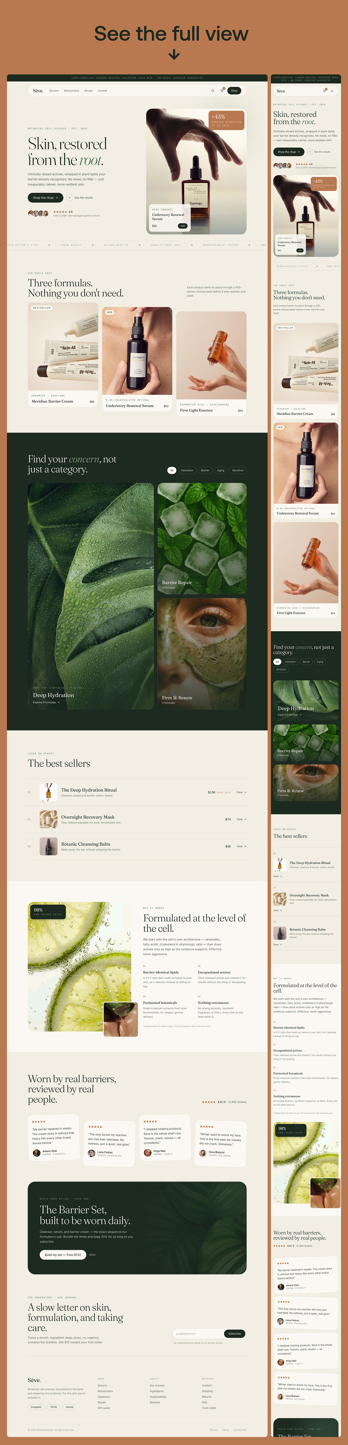 Skincare E-commerce Website · UI/UX · Responsive Design Image 1