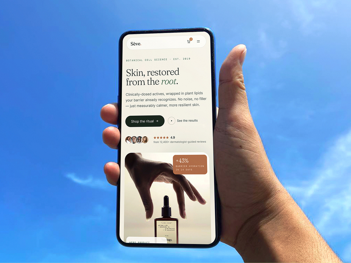 Skincare E-commerce Website · UI/UX · Responsive Design Image 2