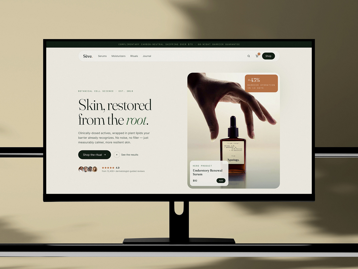 Skincare E-commerce Website · UI/UX · Responsive Design Image 3