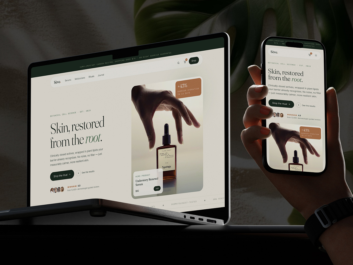 Skincare E-commerce Website · UI/UX · Responsive Design Image 4