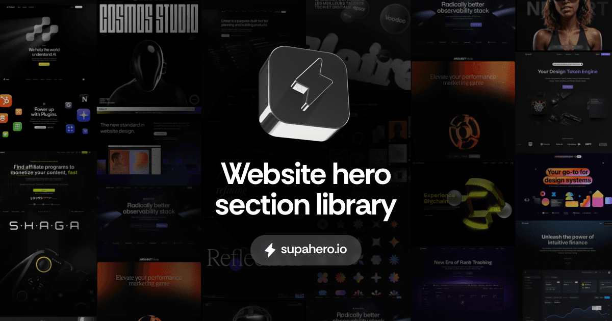 Supahero - Website hero section library
