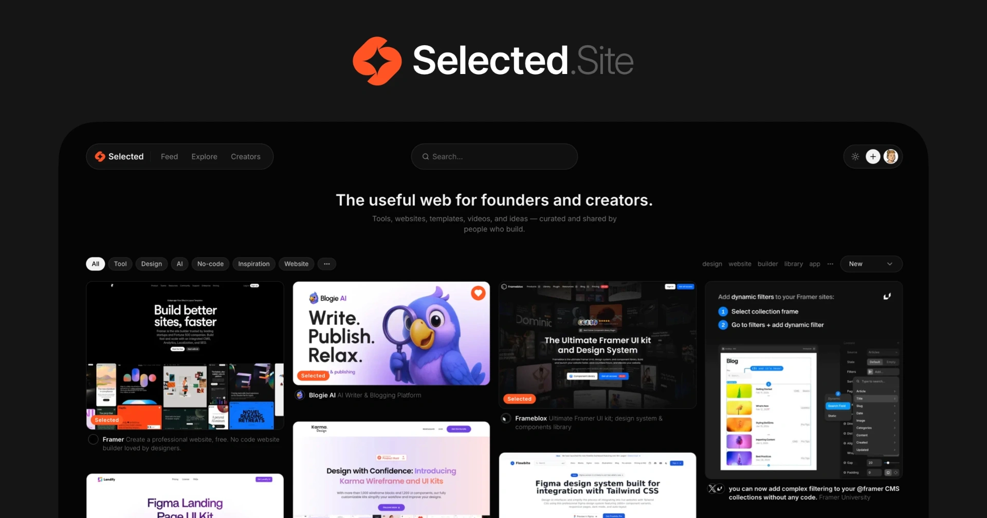 Selected — Curated Tools & Resources