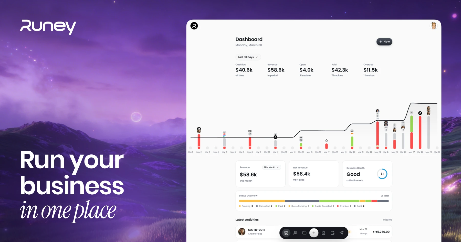 Runey — Invoices, Projects & Clients in One Place Image 0