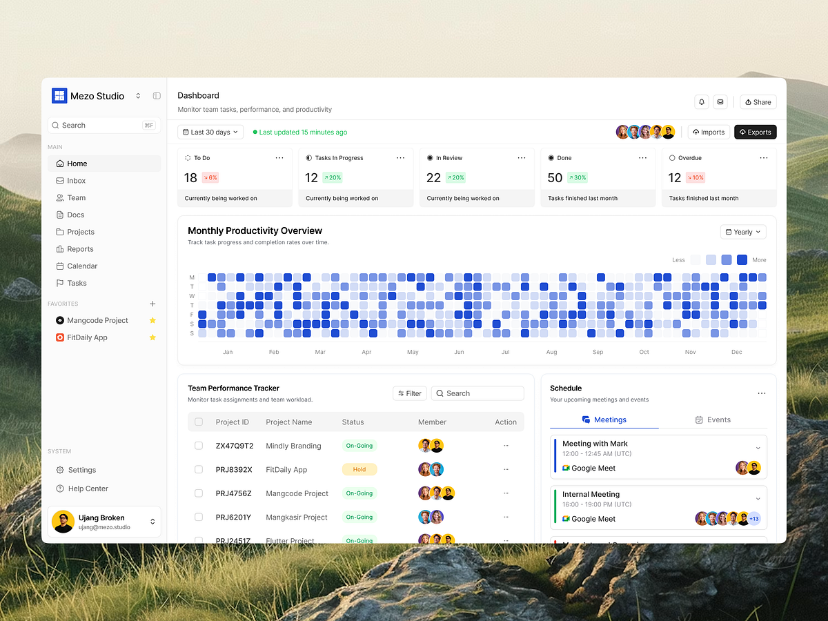 Project Management Dashboard