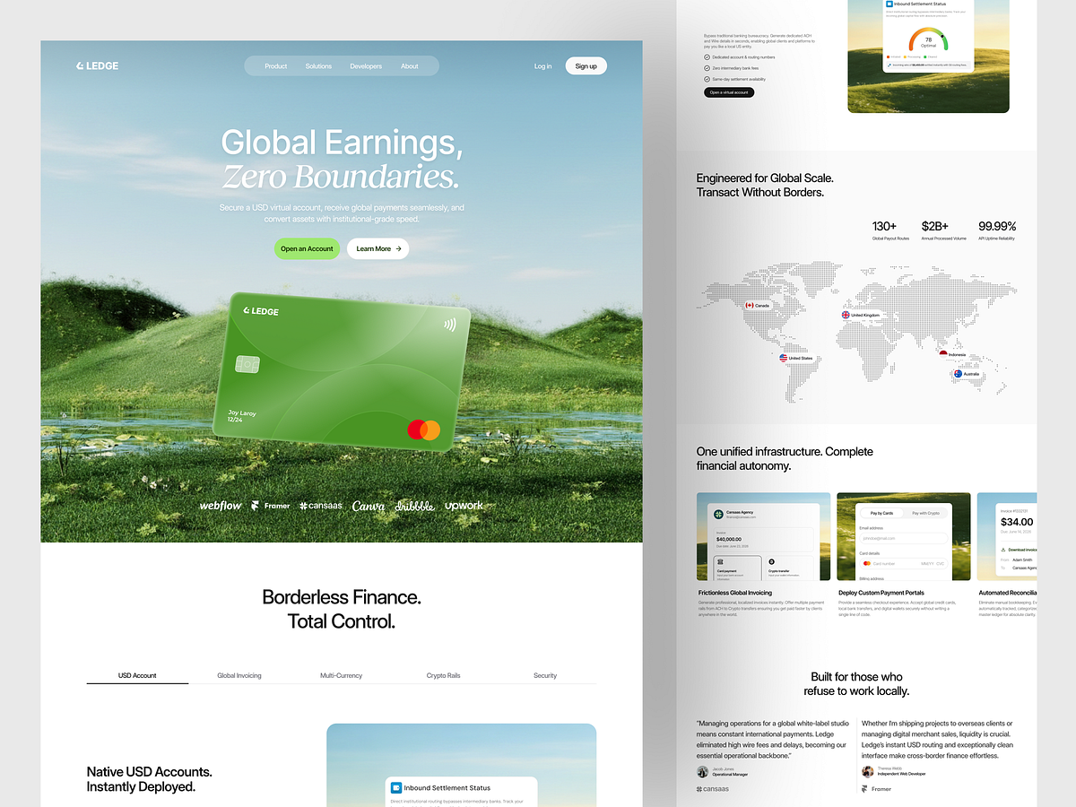 Finance SaaS Landing Page Image 0