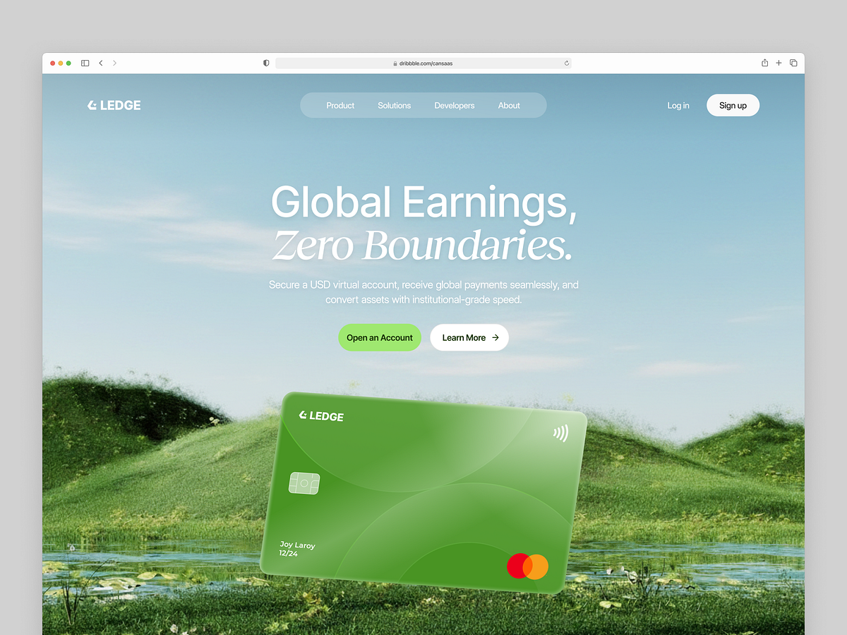 Finance SaaS Landing Page Image 1