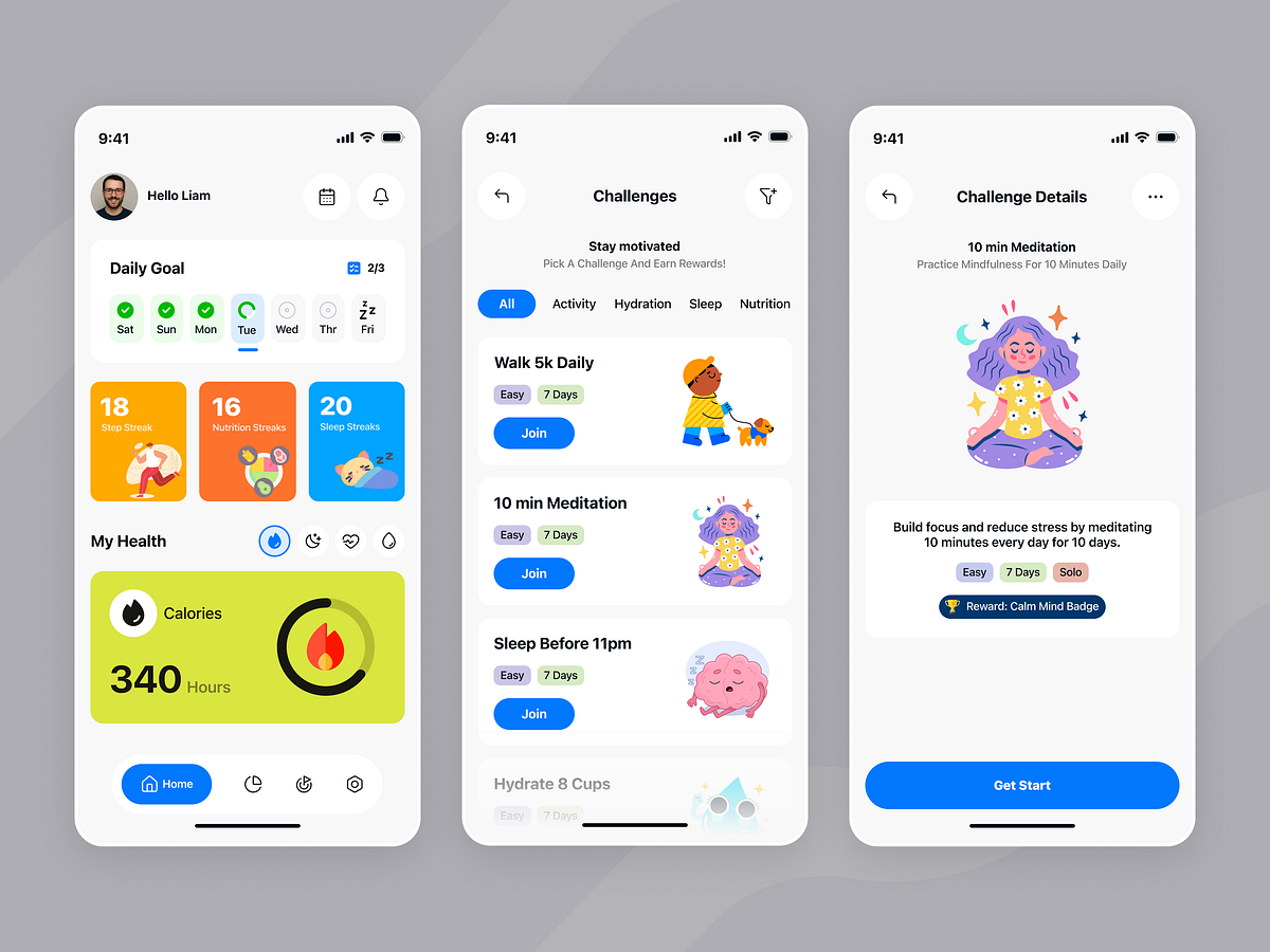 Healthcare app design