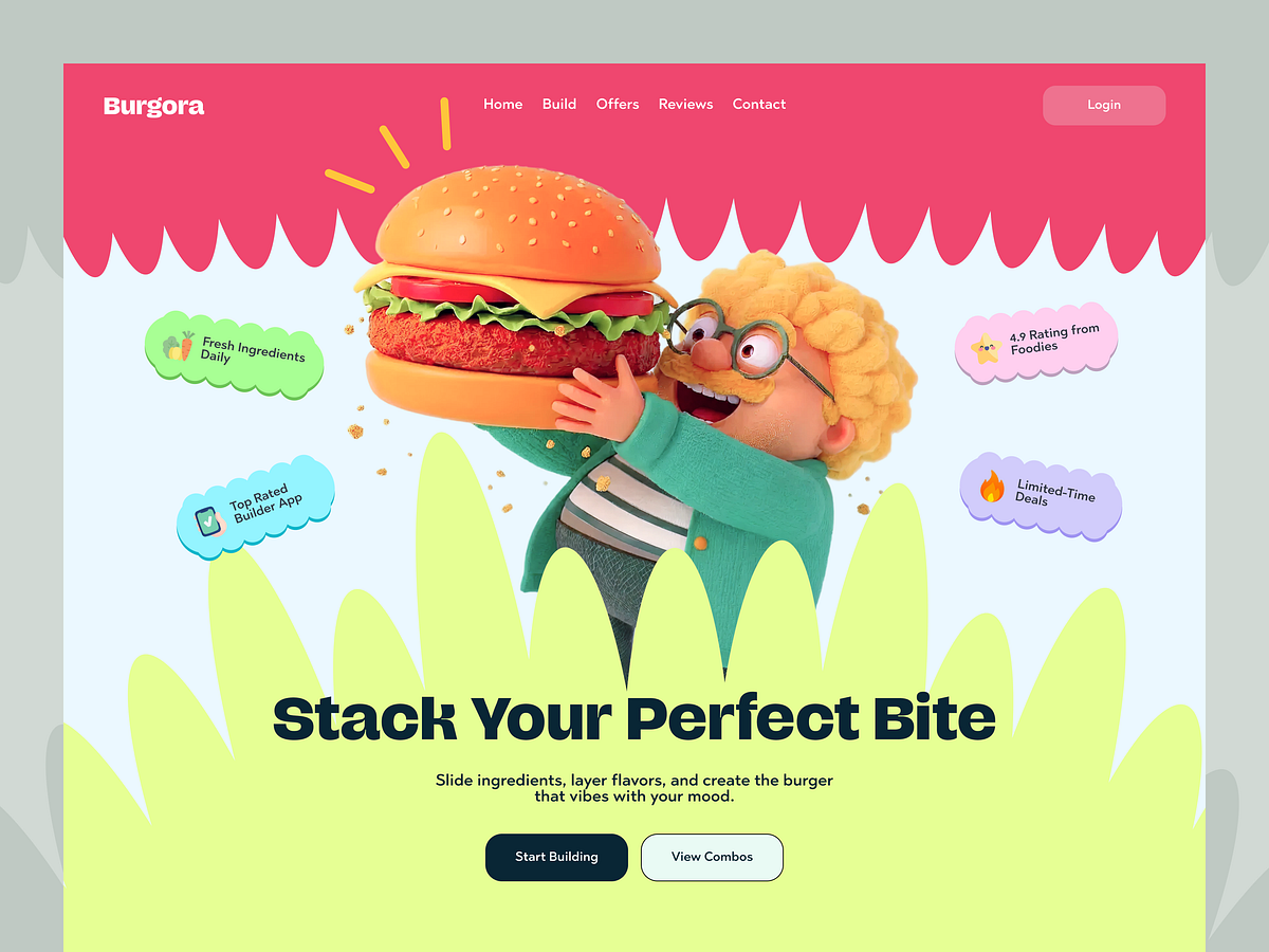 Burgora - Food Web Design