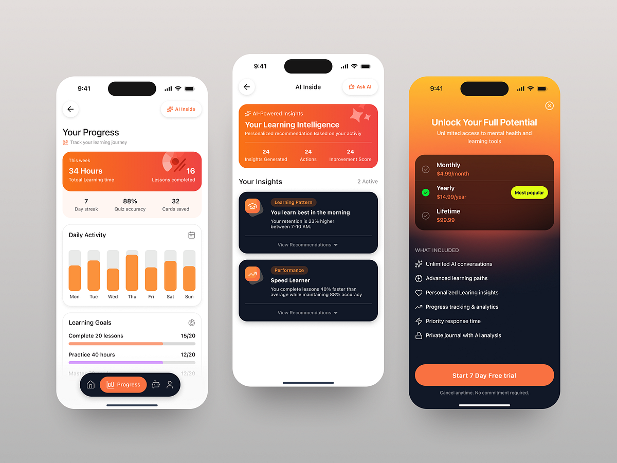 Education app design