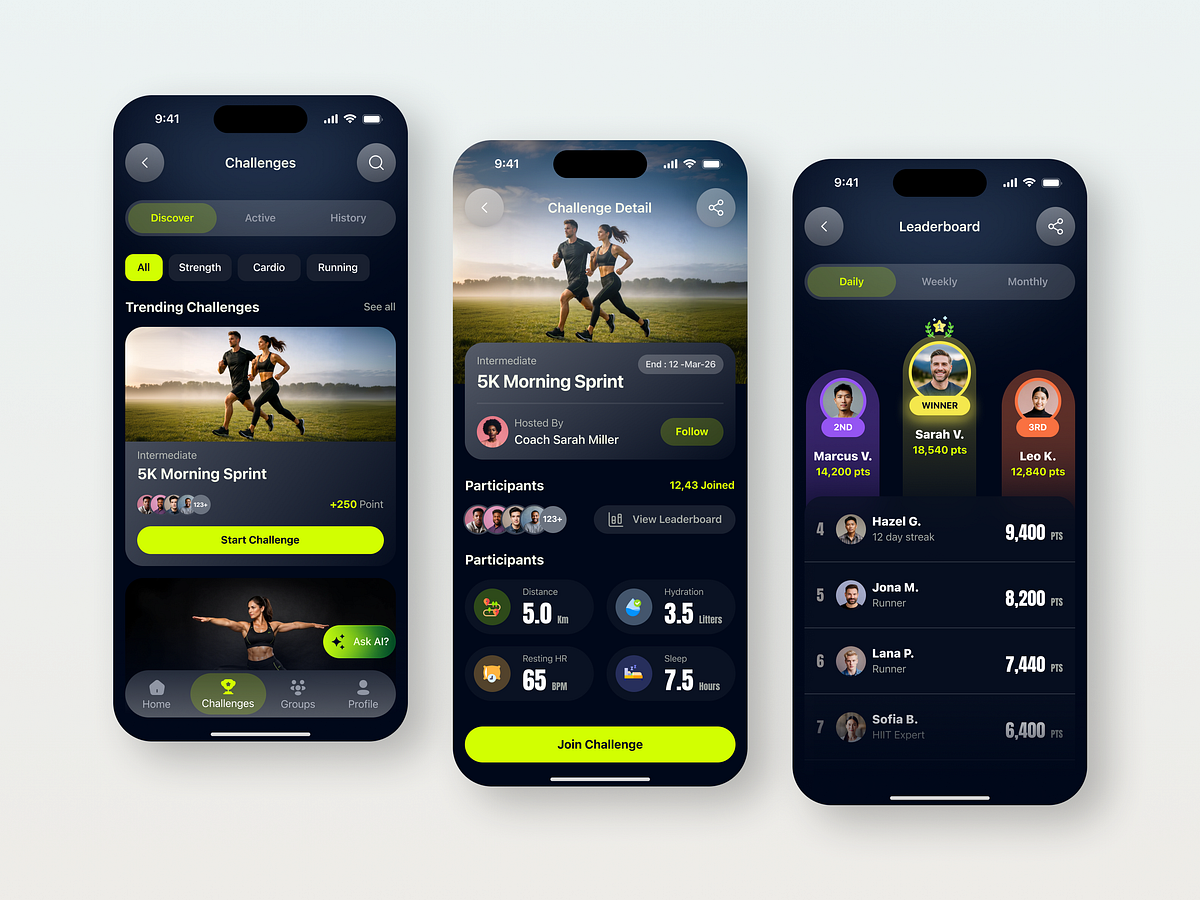 Fitness & Health Challenge App