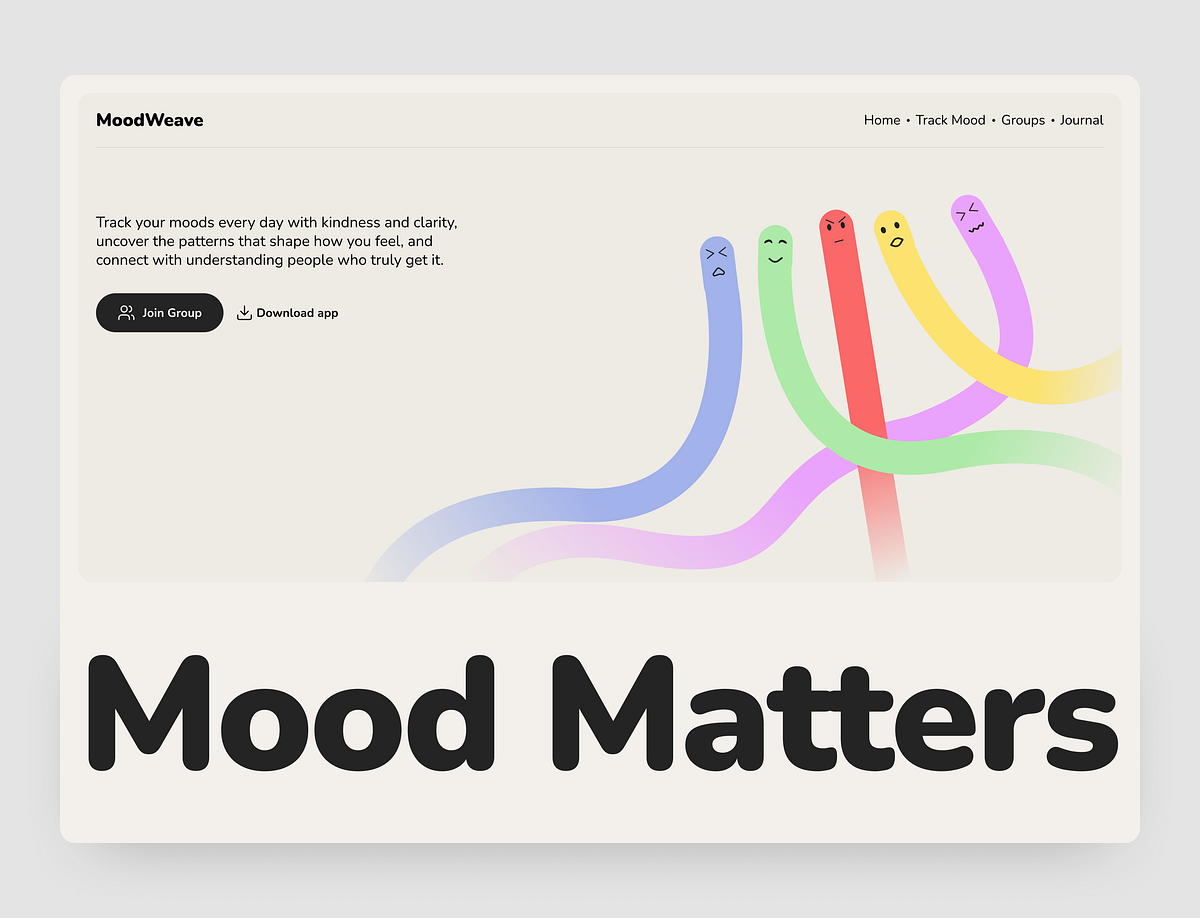 MoodWeave - Mental Health Website