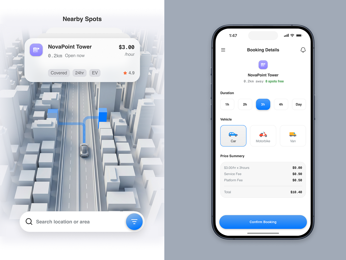 Parking Marketplace App
