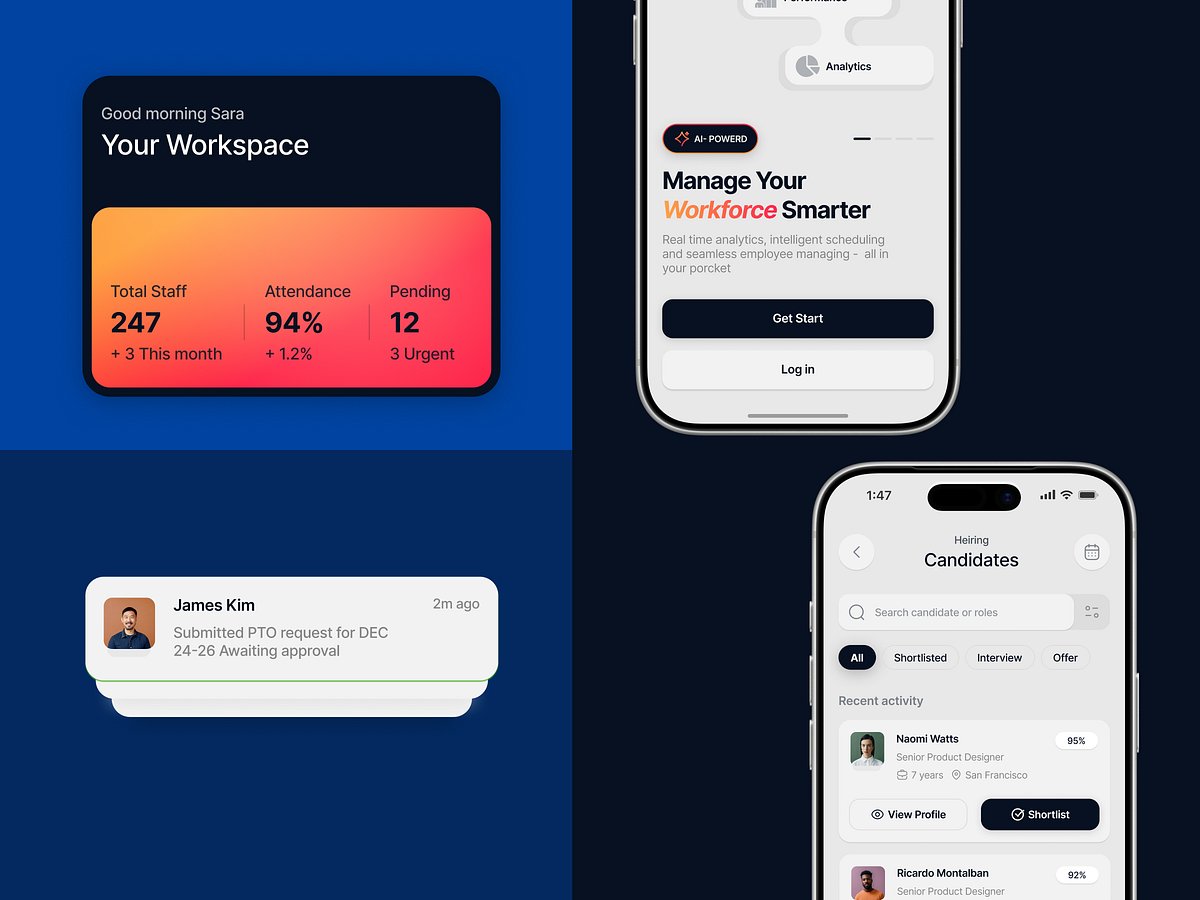 AI-Powered HR Mobile App Design Image 0