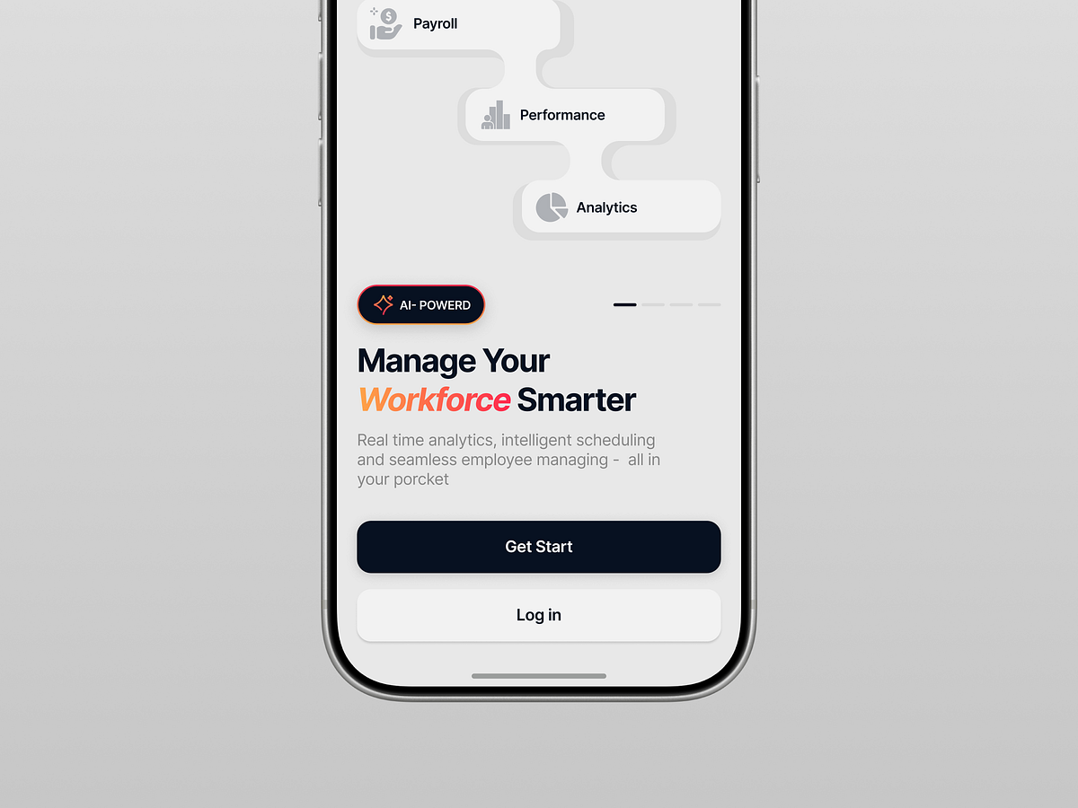 AI-Powered HR Mobile App Design Image 1