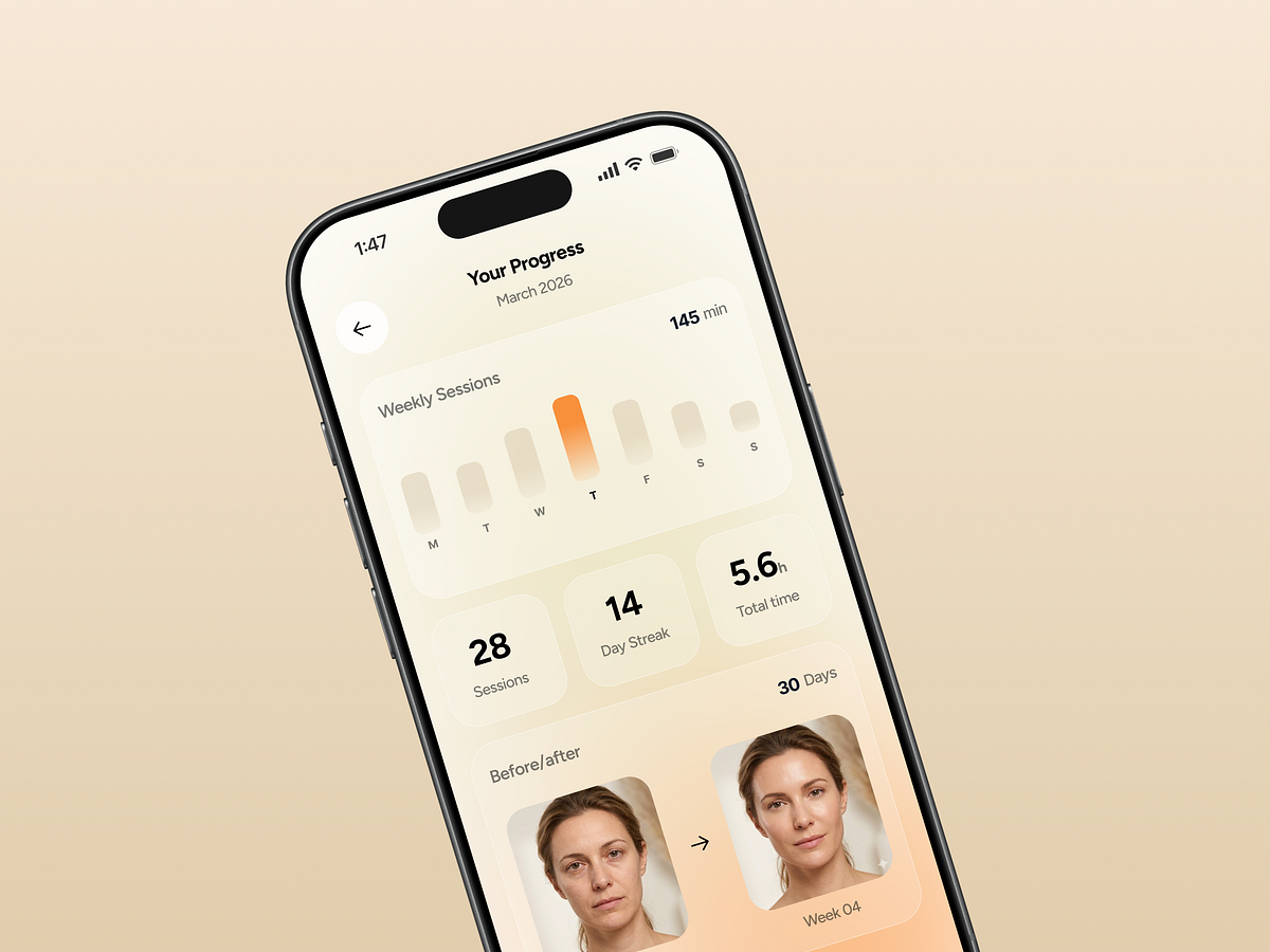 Face Yoga App Design Image 2