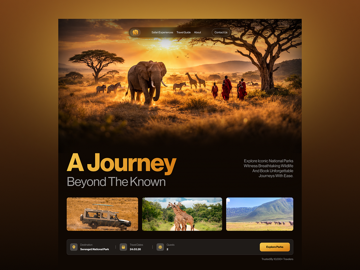 Premium Safari & Park Discovery Web Design