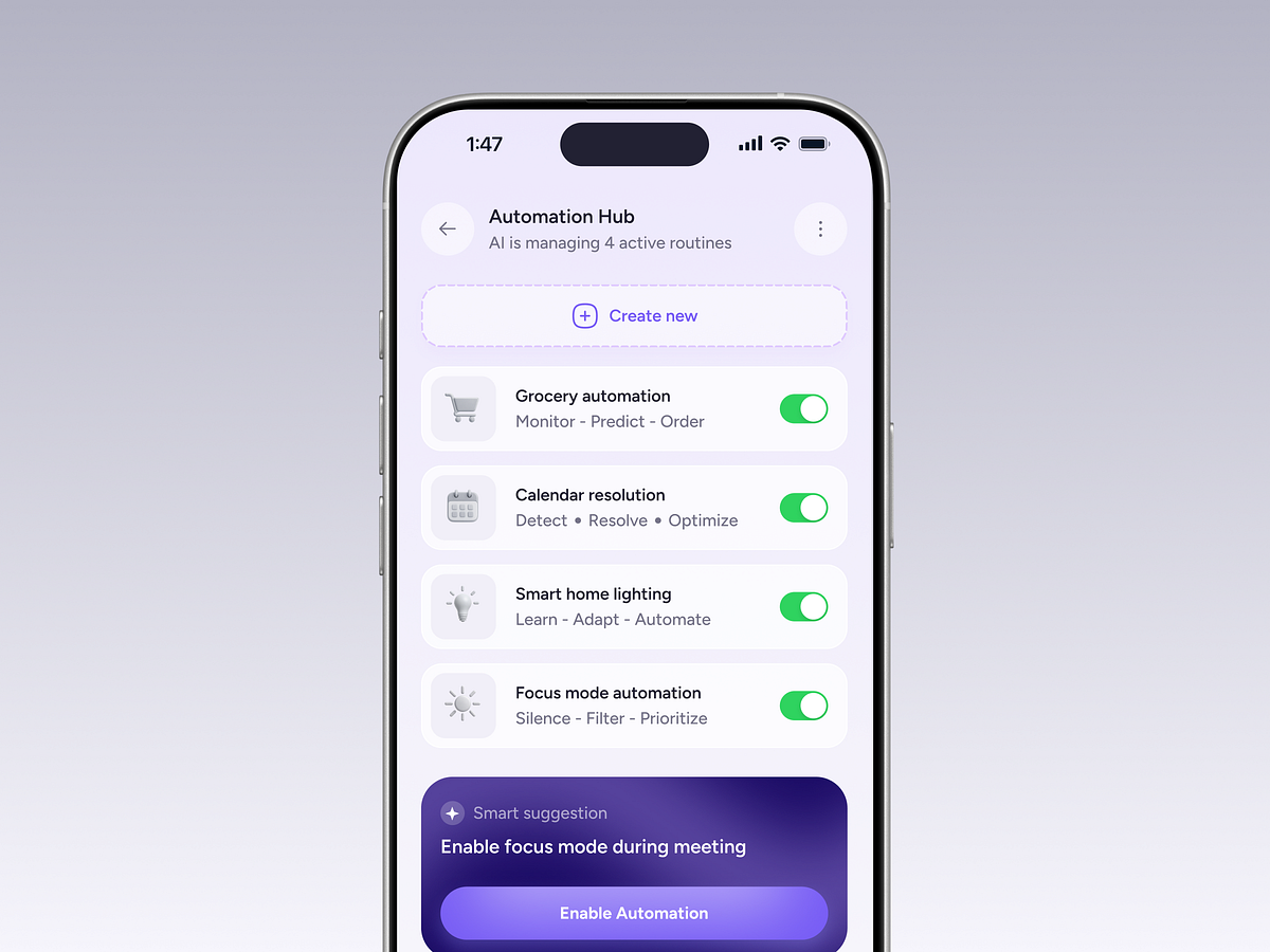 AI Automation App Design Image 2