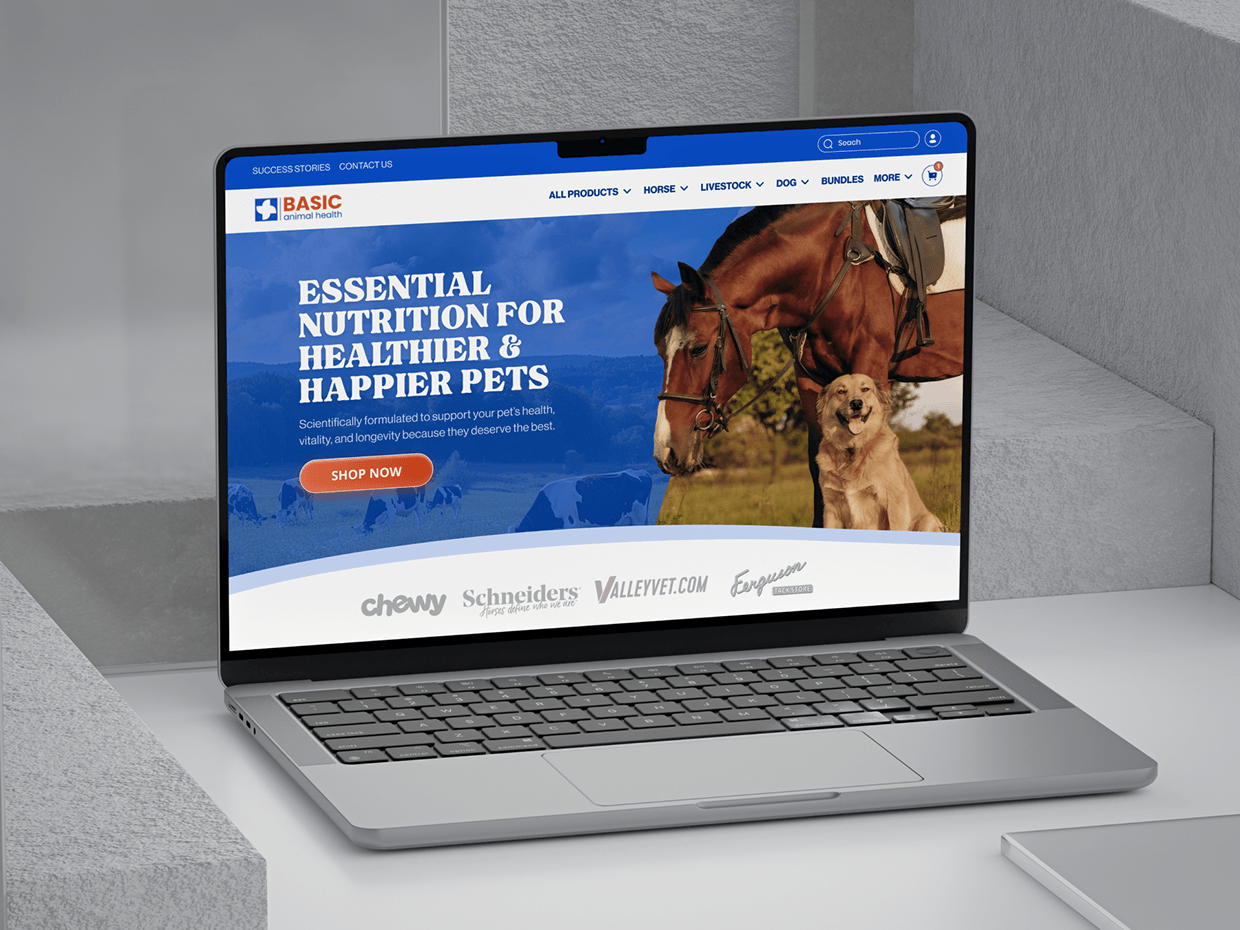 Animal Supplement eCommerce Website | Shopify UI/UX Image 0