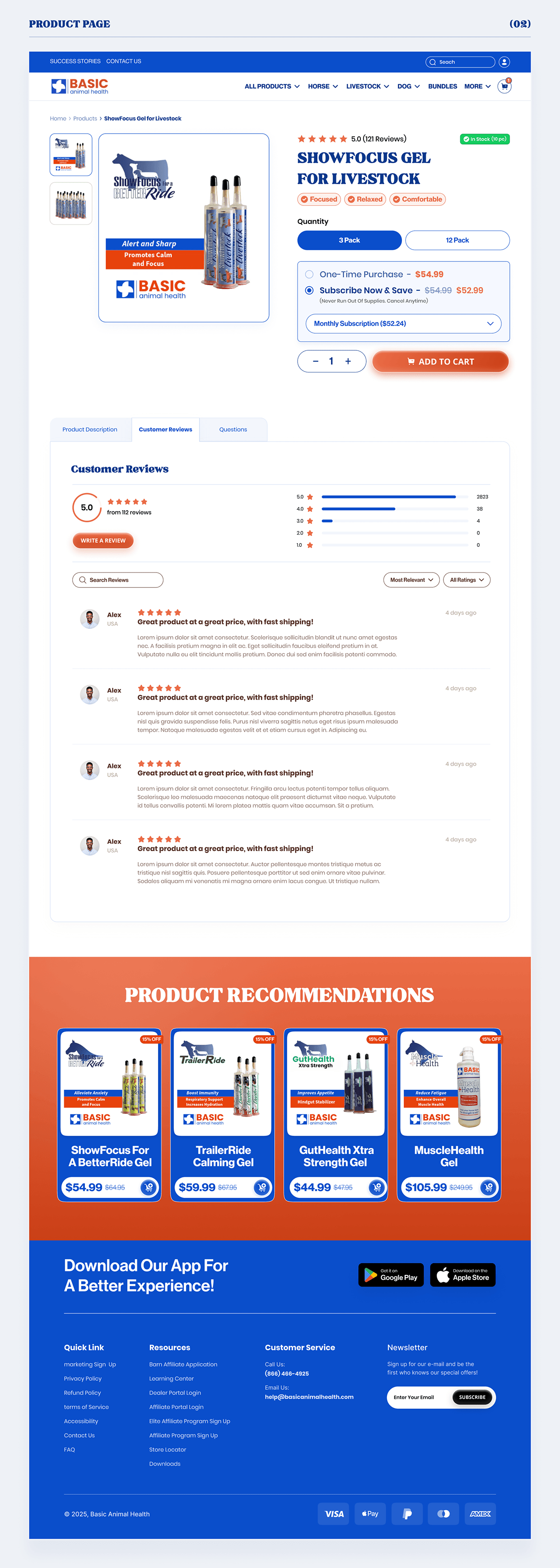 Animal Supplement eCommerce Website | Shopify UI/UX Image 3