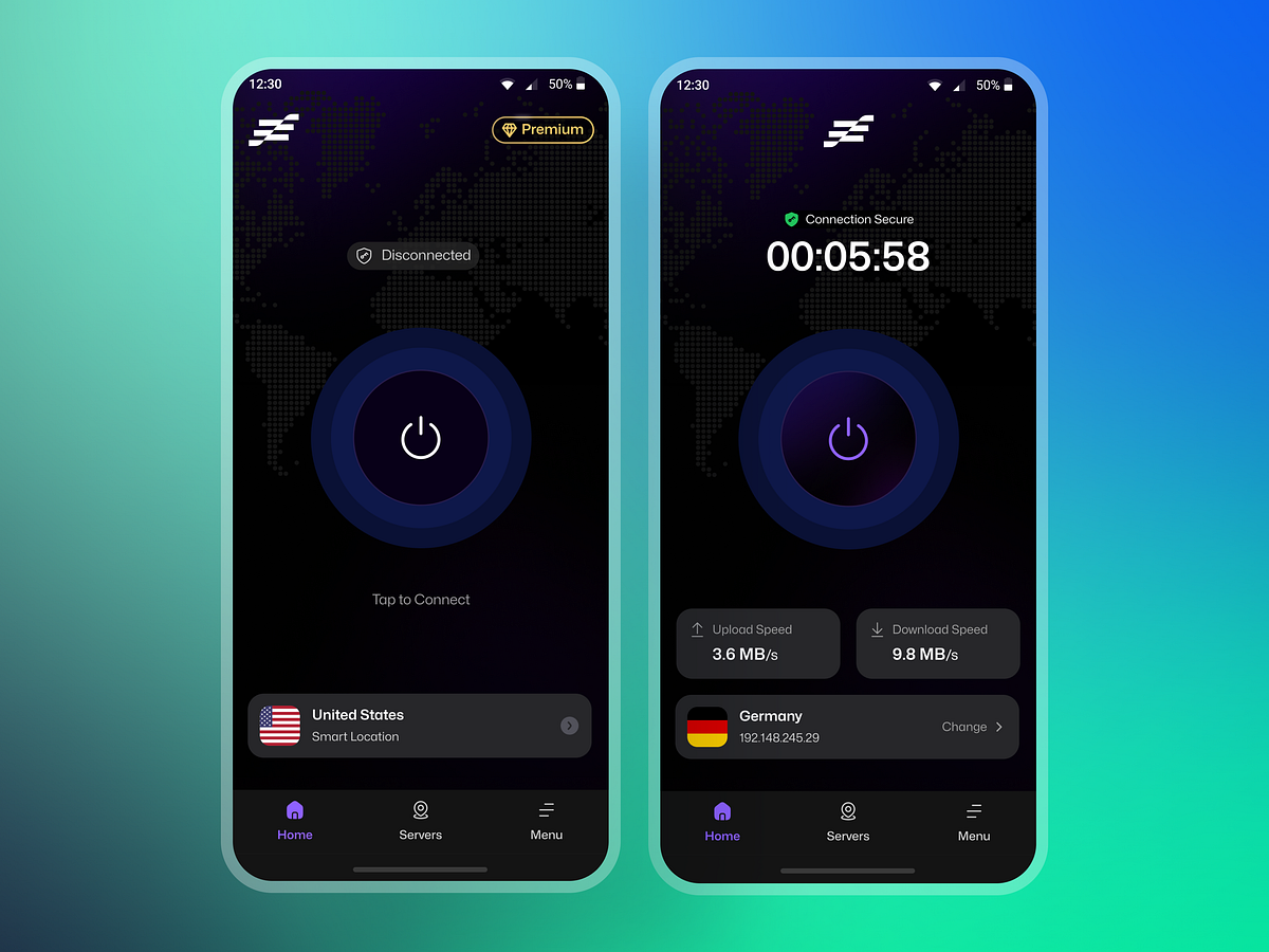 Vipiyan: VPN Mobile App - Complete UI/UX Design Image 4