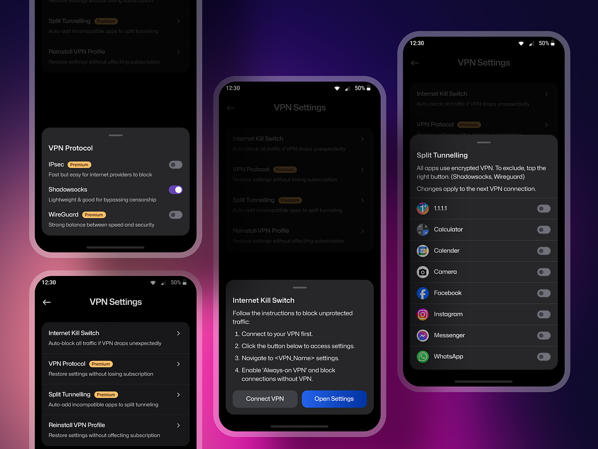Vipiyan: VPN Mobile App - Complete UI/UX Design Image 7